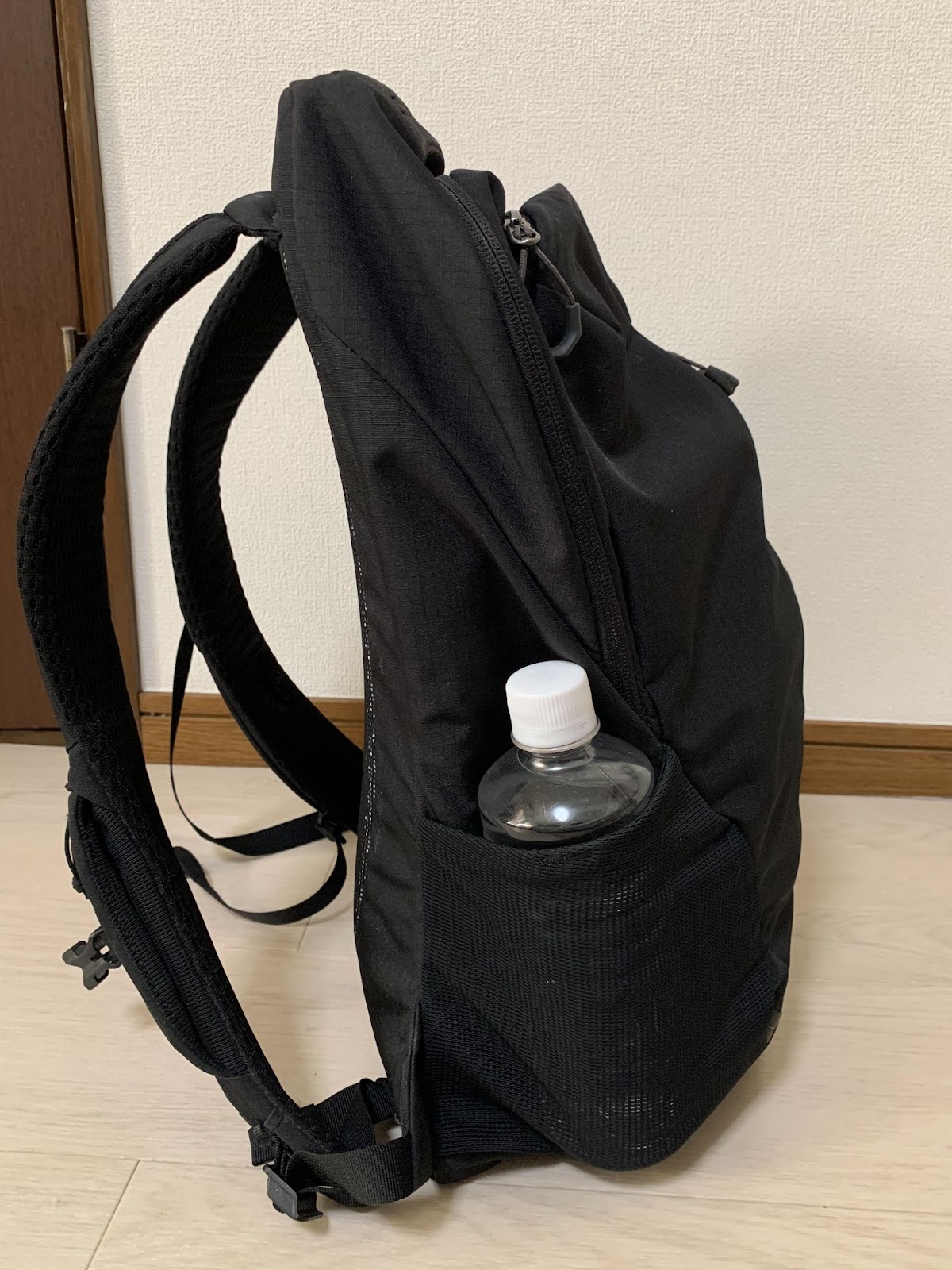 物を収納した状態のグレゴリー ヌール20を横から見た画像
